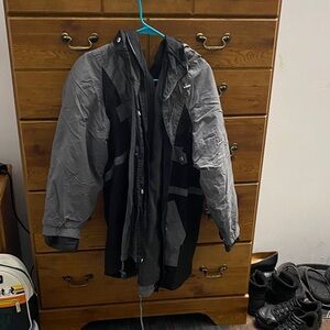 Woman Within Size 30/32 Coat W/ Detachable Sherpa Lining & Hood